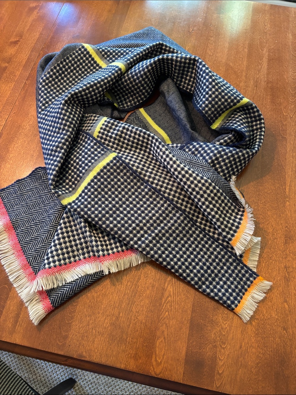 Warm cozy scarf